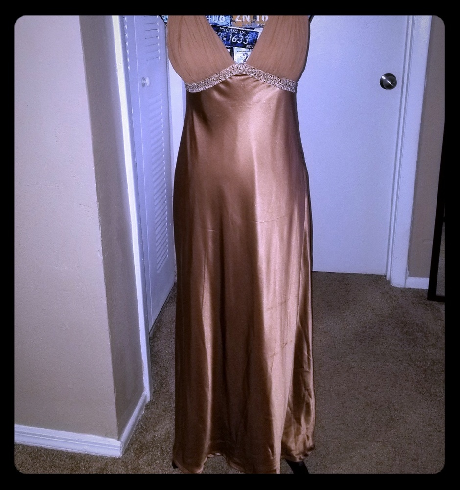Champagne color dress